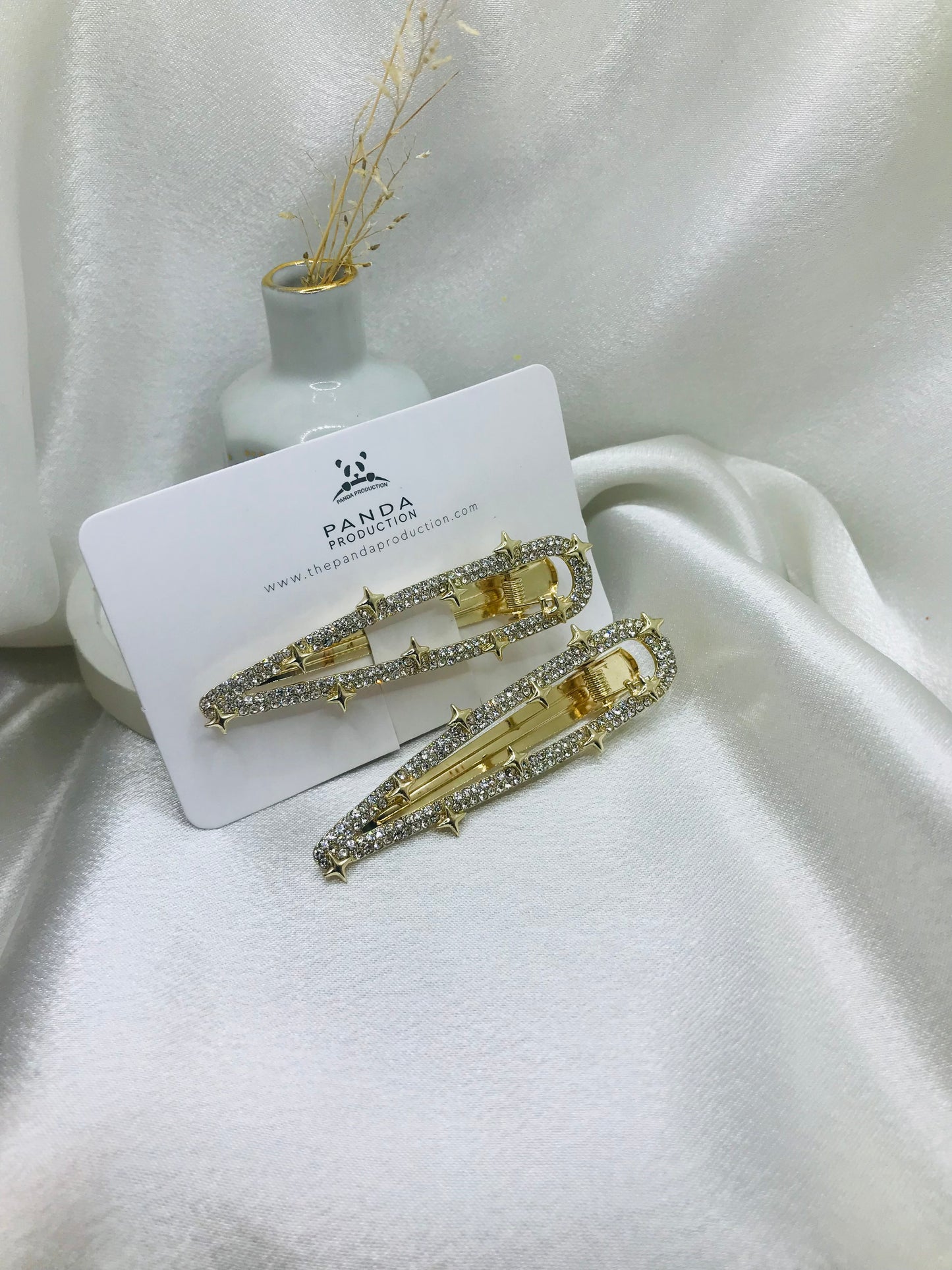 Rhinestone Star Hair Clips