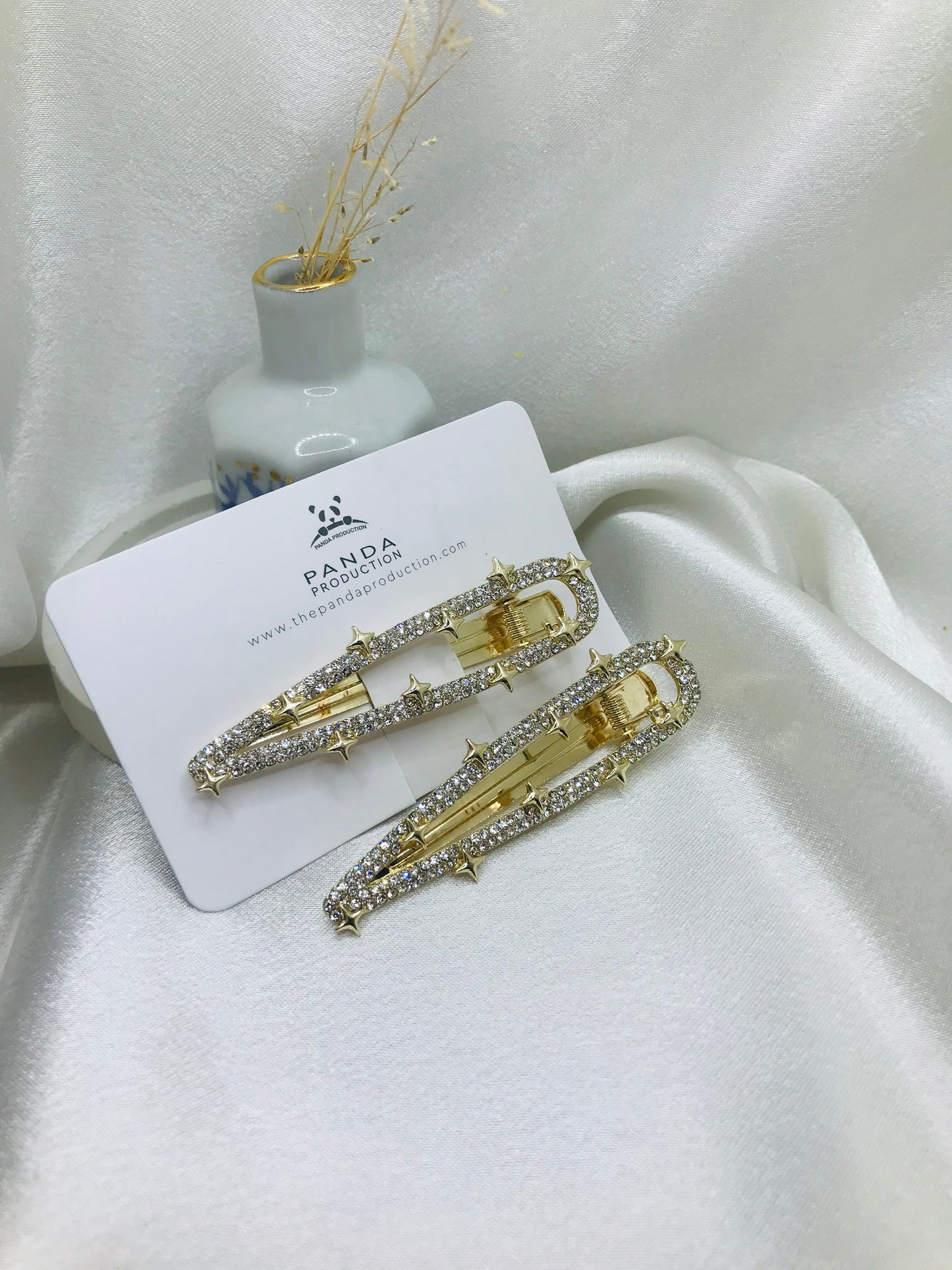 Rhinestone Star Hair Clips