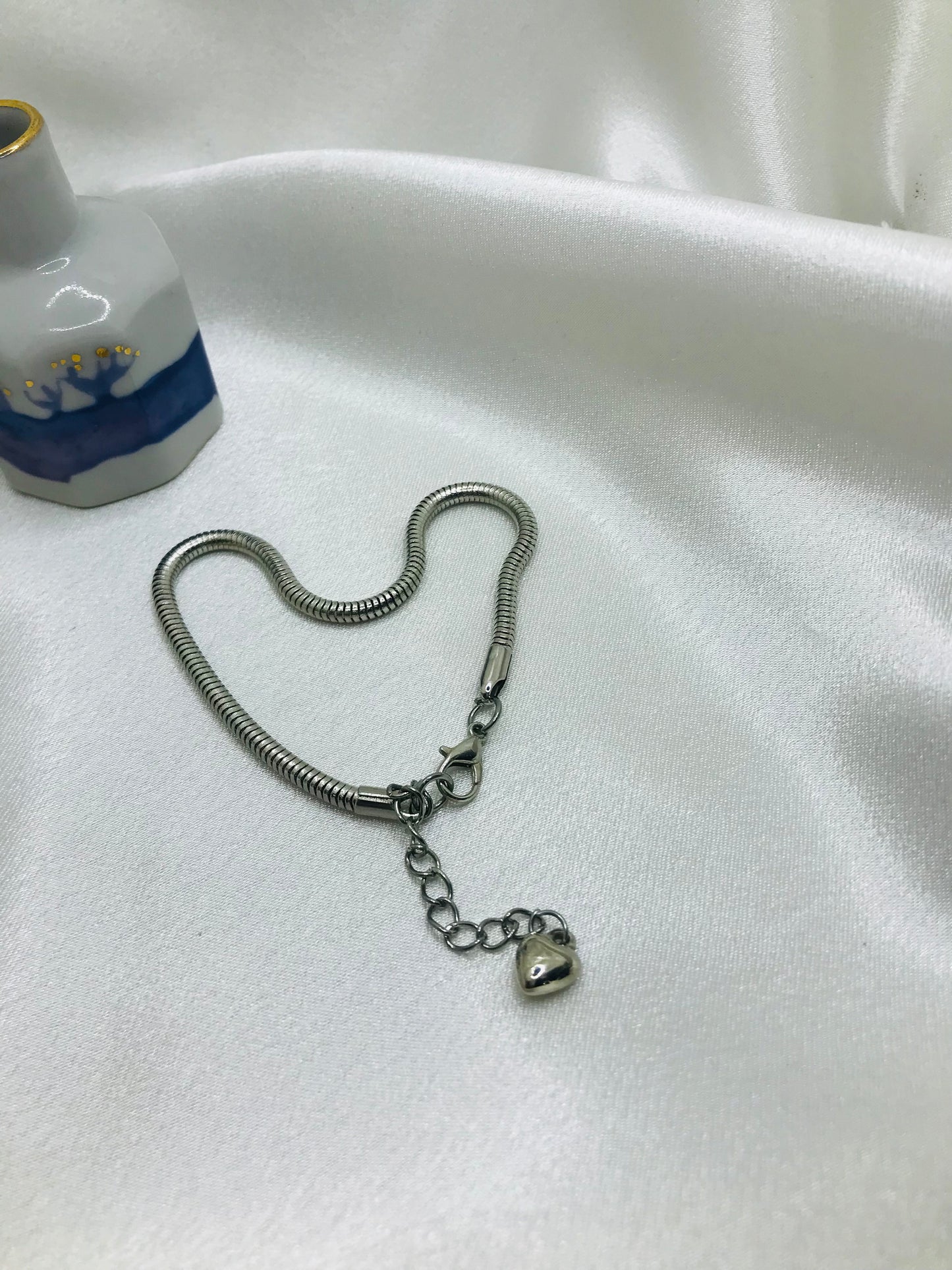 Beaded Bracelet with Anklet Set