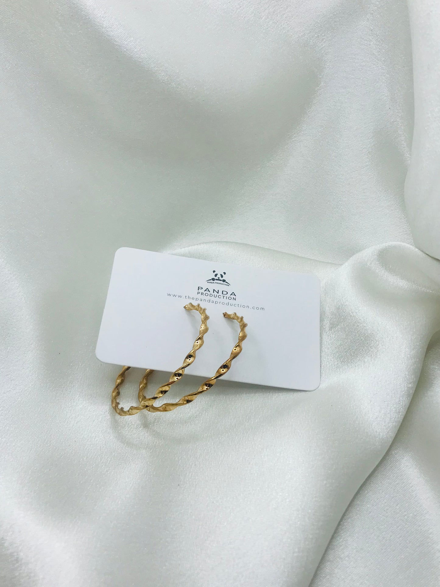 Rope Design Gold Hoops