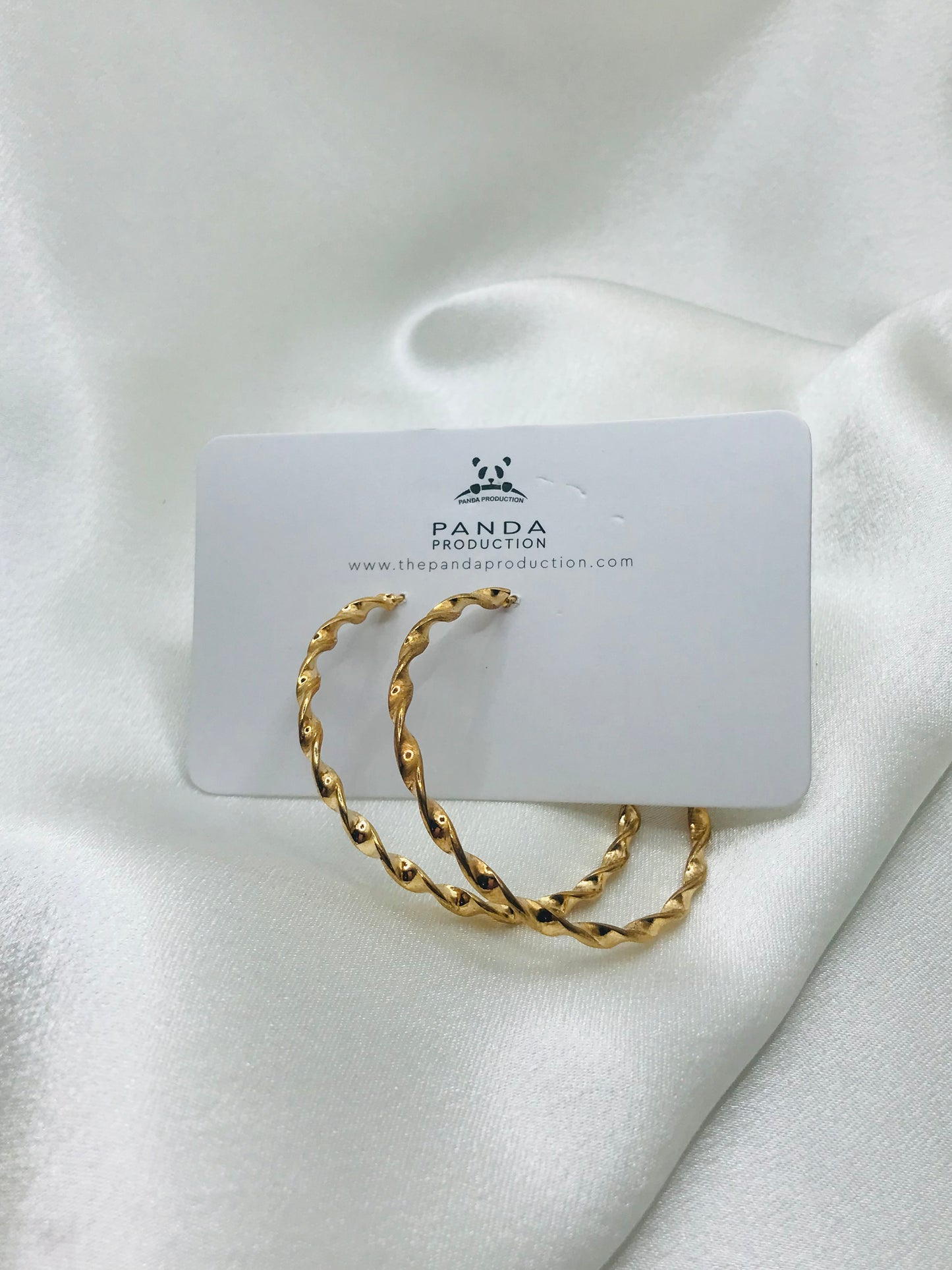 Rope Design Gold Hoops