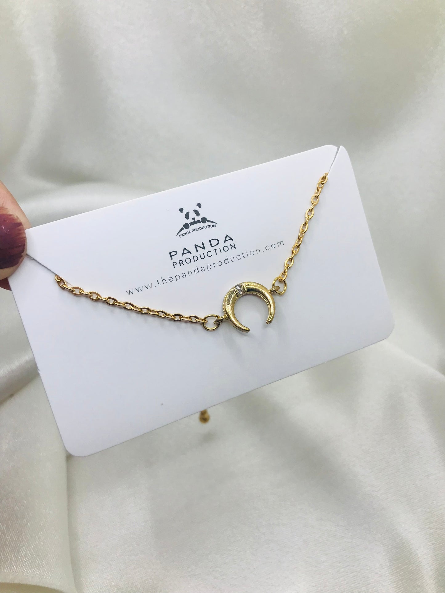 Gold Moon Charm Bracelet