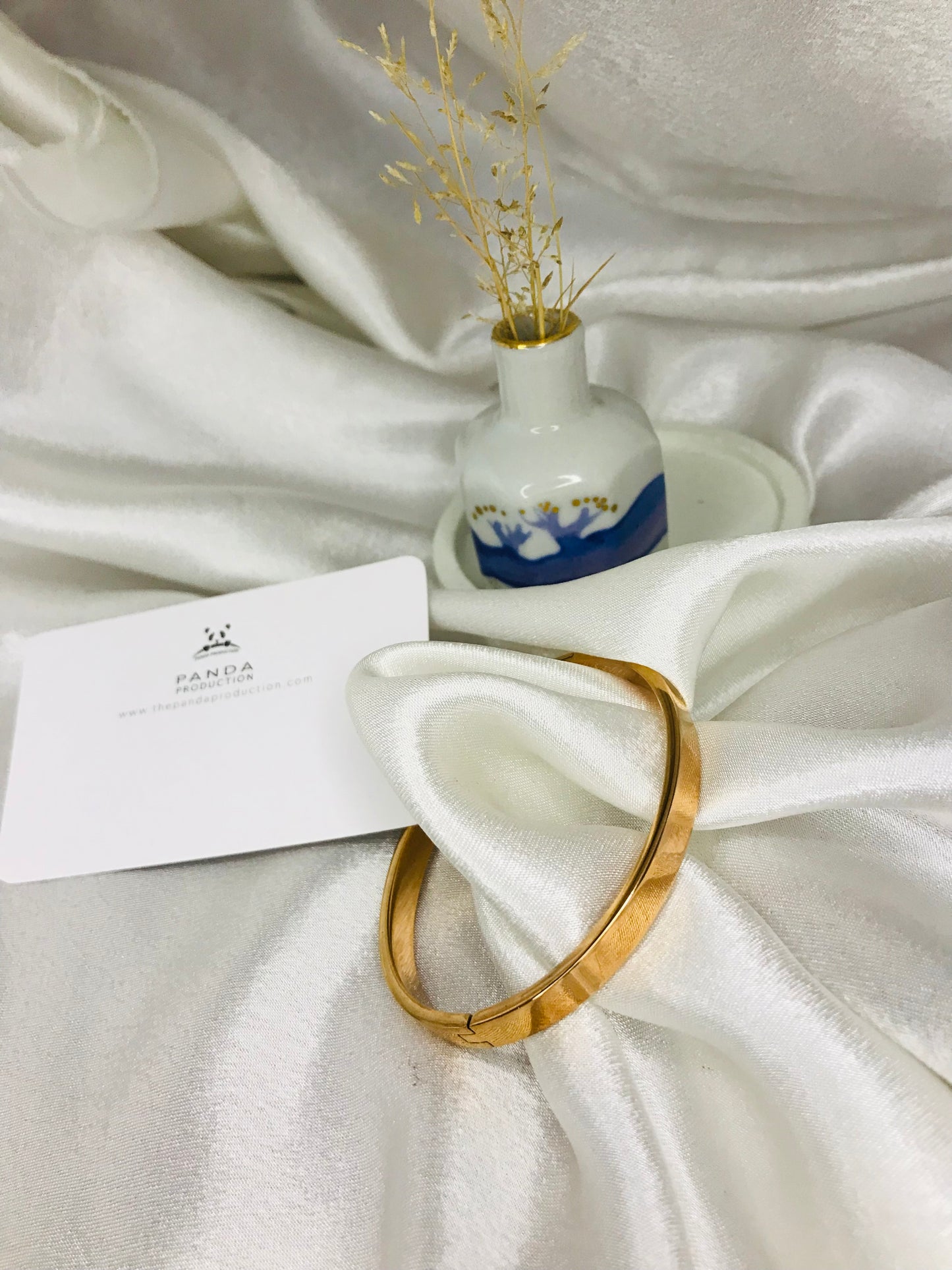 Minimalist Rose Gold Cuff Bracelet