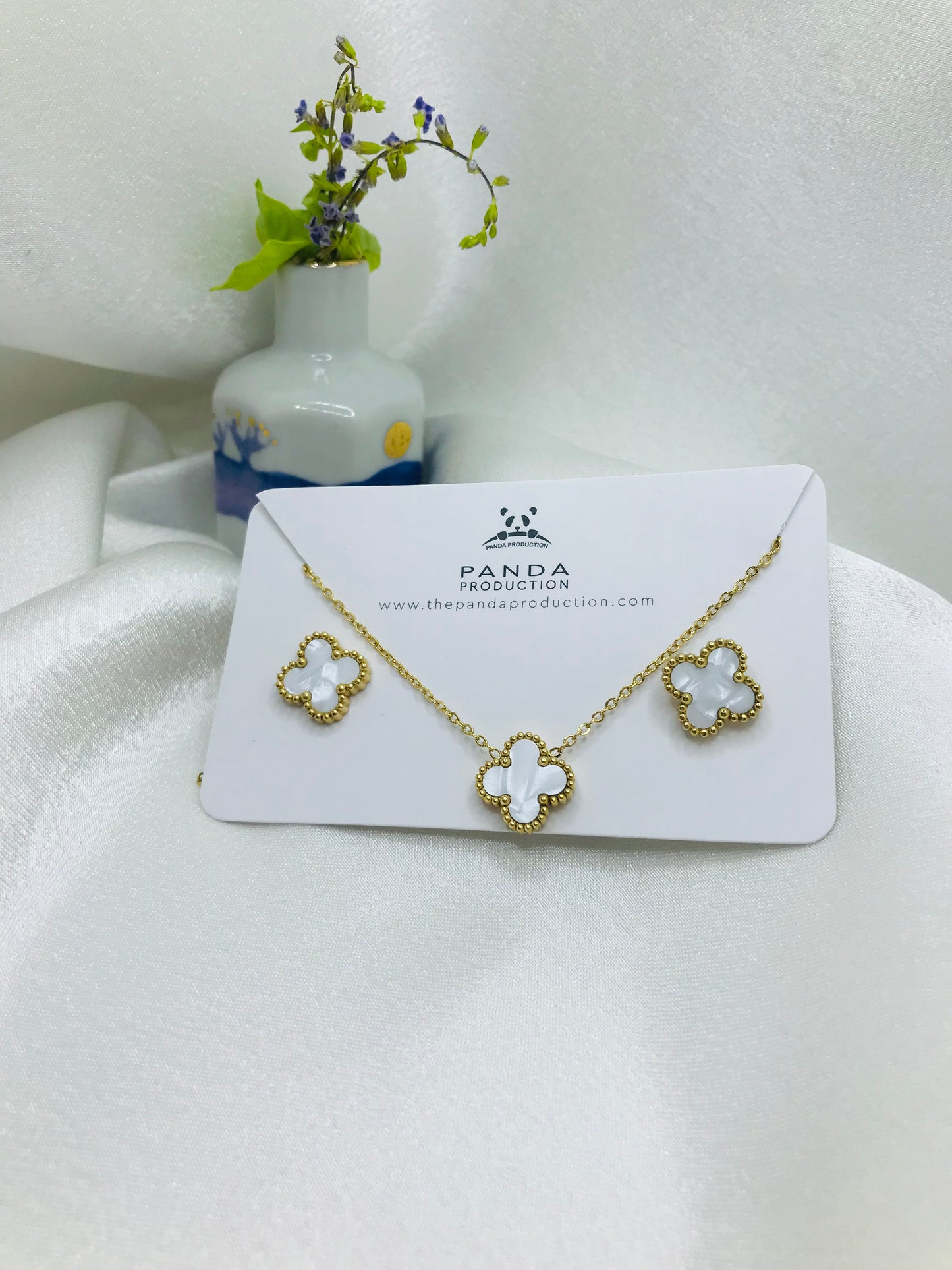 Minimal Clover Jewllery Set