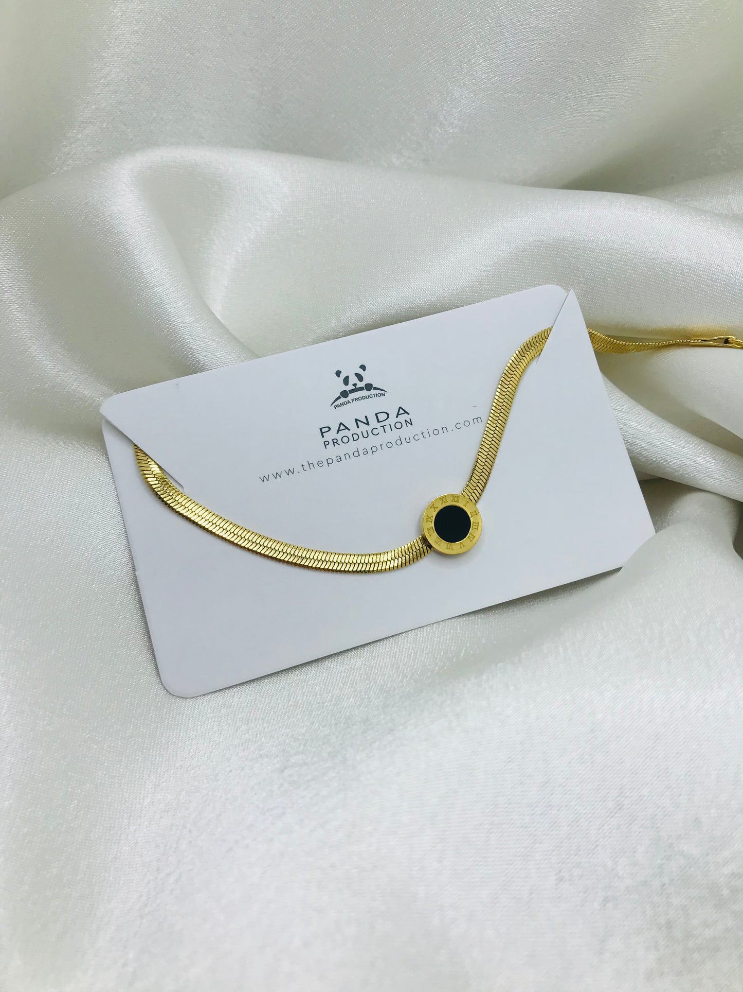 Roman Black Dot Bracelet