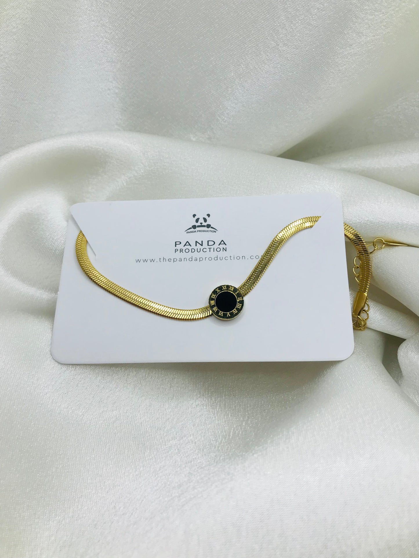 Roman Black Dot Bracelet