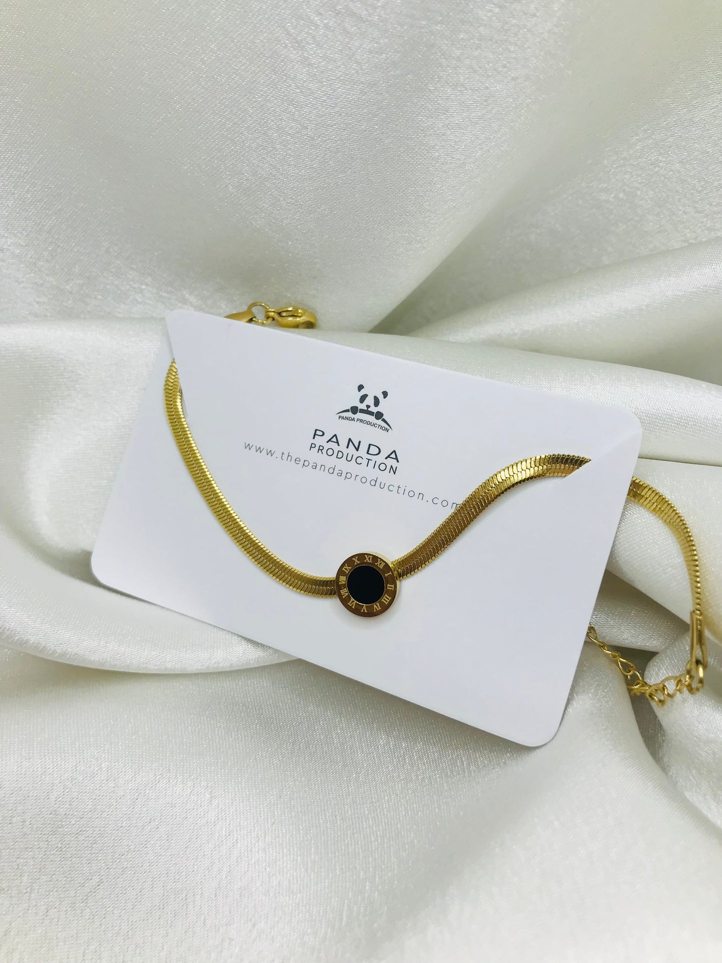 Roman Black Dot Bracelet