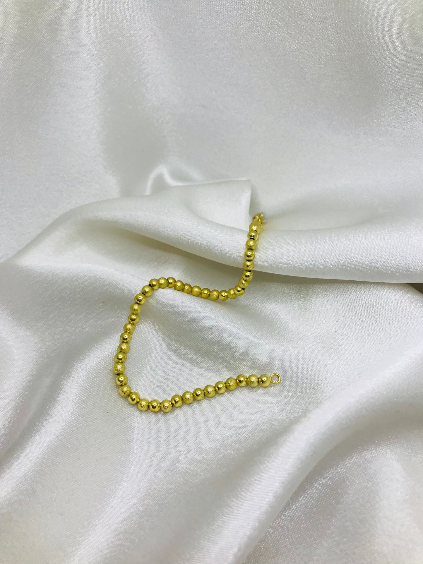 Gold Bead Anklet
