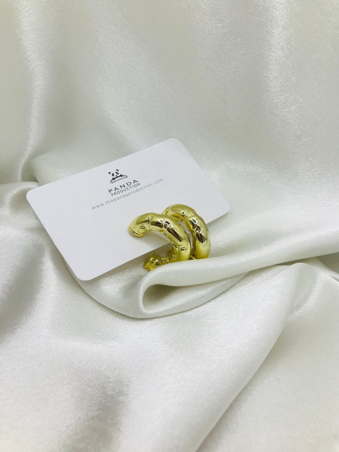 Unique Golden Carat Hoops