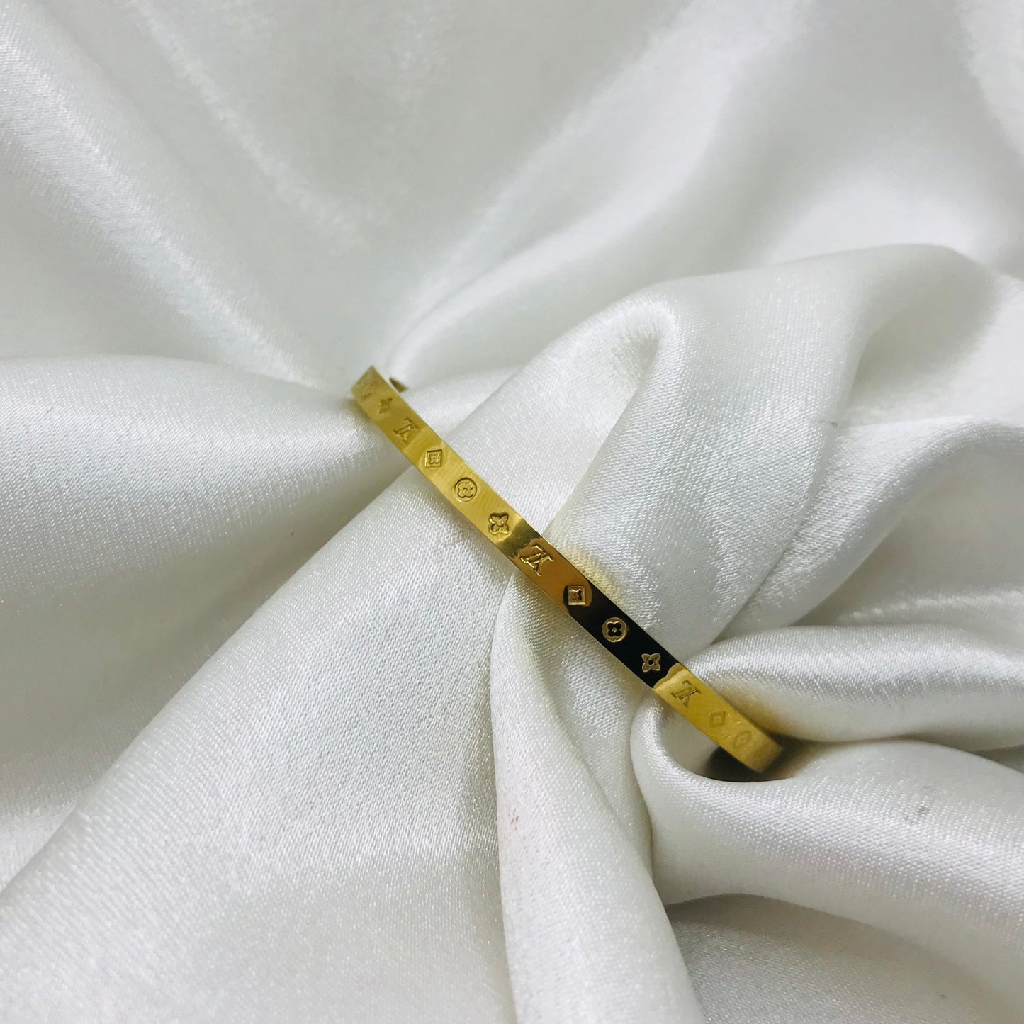 Designer-Inspired Gold Bangle