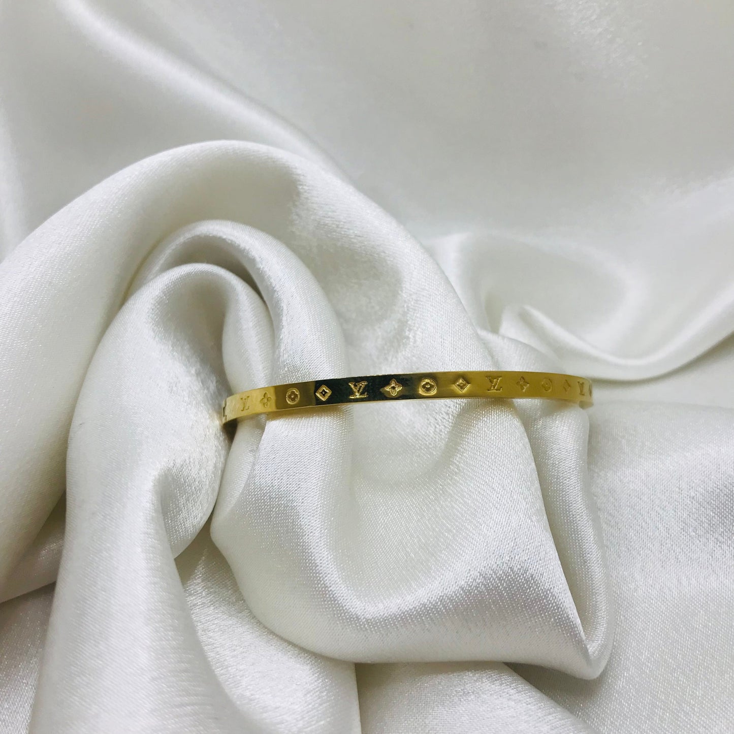 Designer-Inspired Gold Bangle