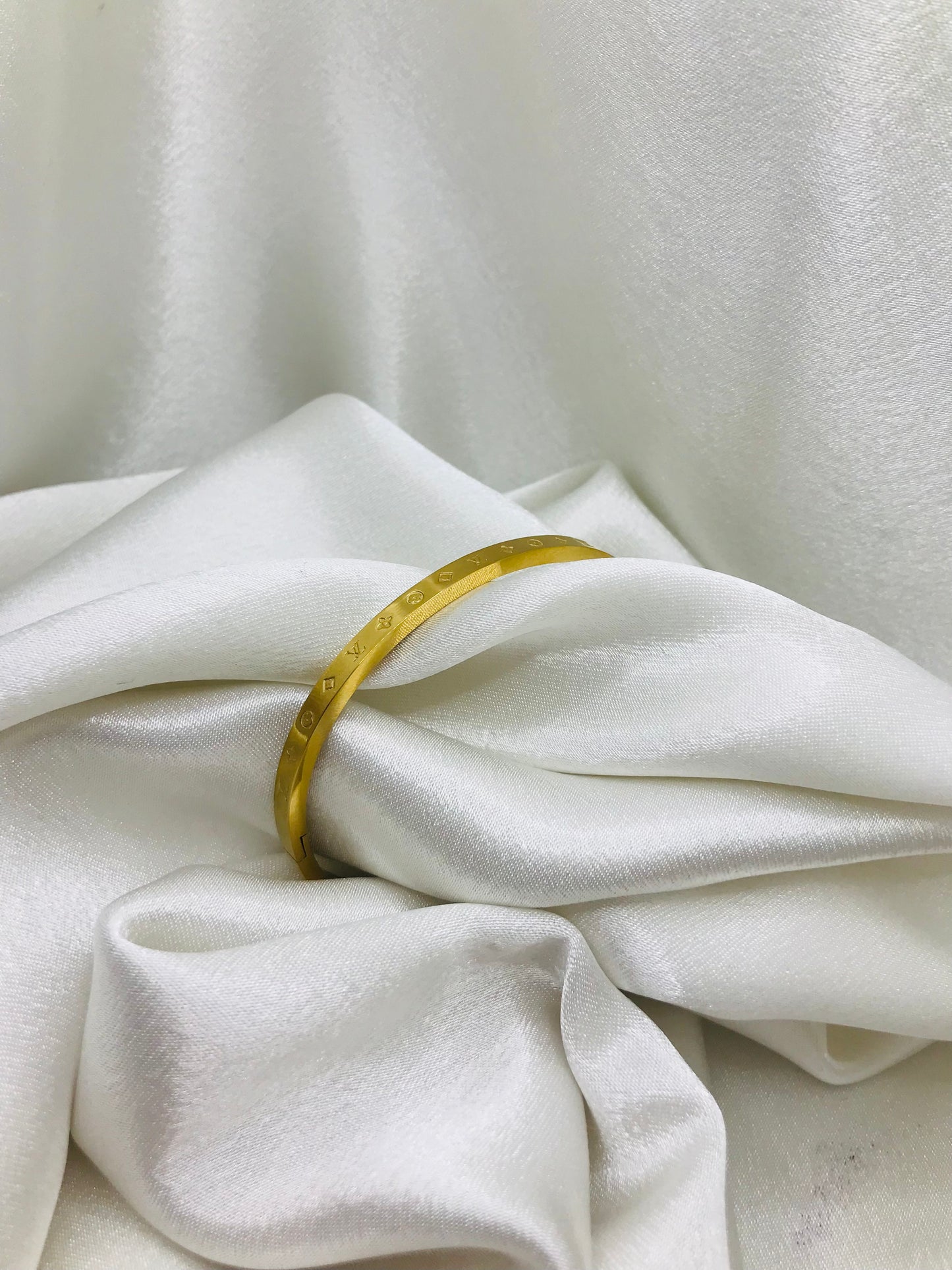 Designer-Inspired Gold Bangle