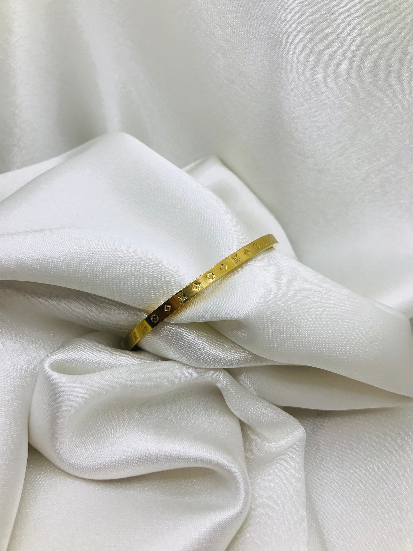 Designer-Inspired Gold Bangle
