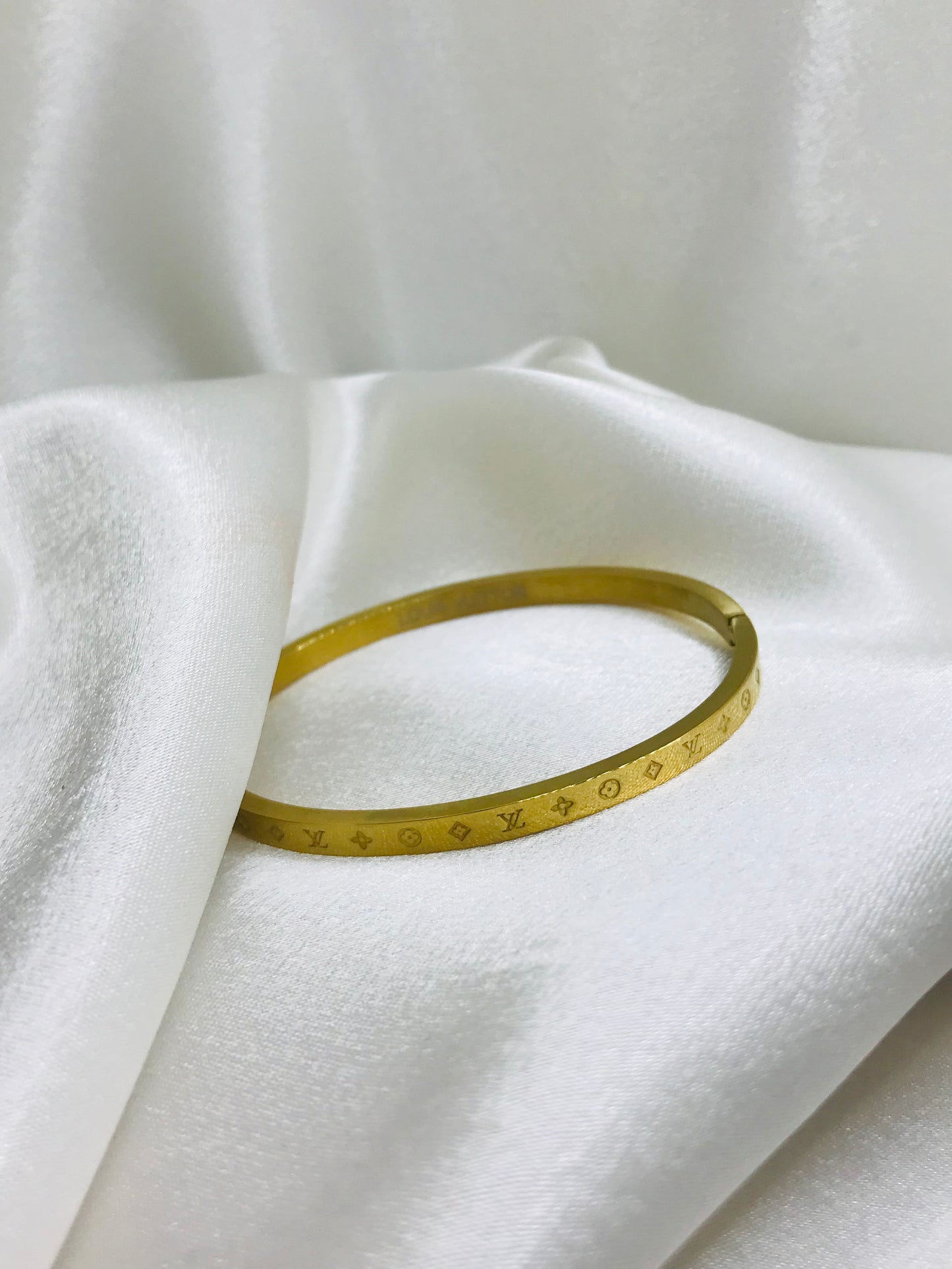 Designer-Inspired Gold Bangle