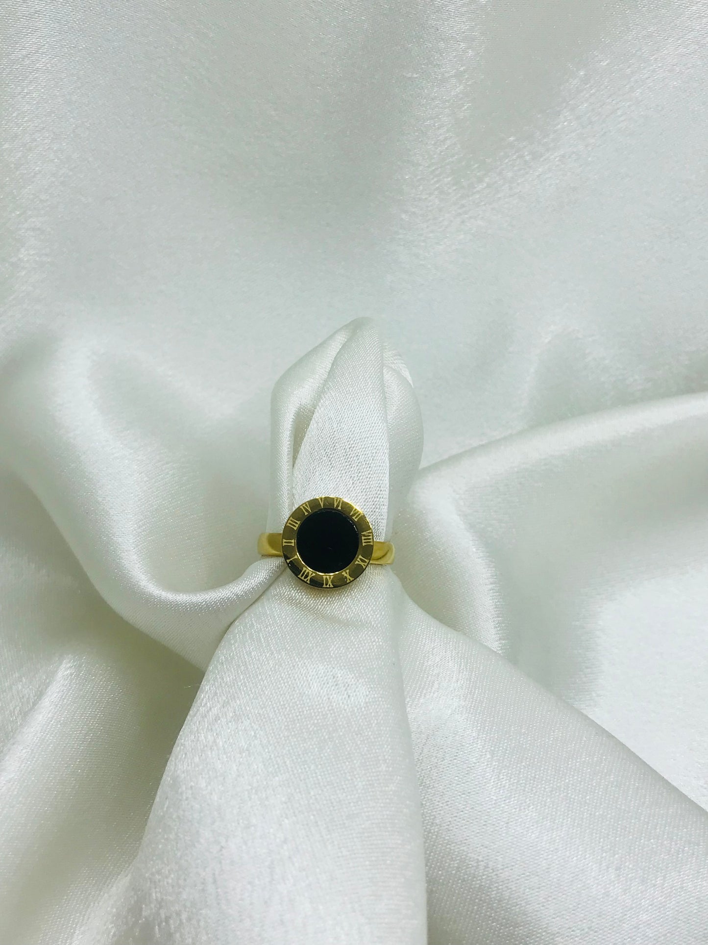 Roman Geometrical Stainless Rings