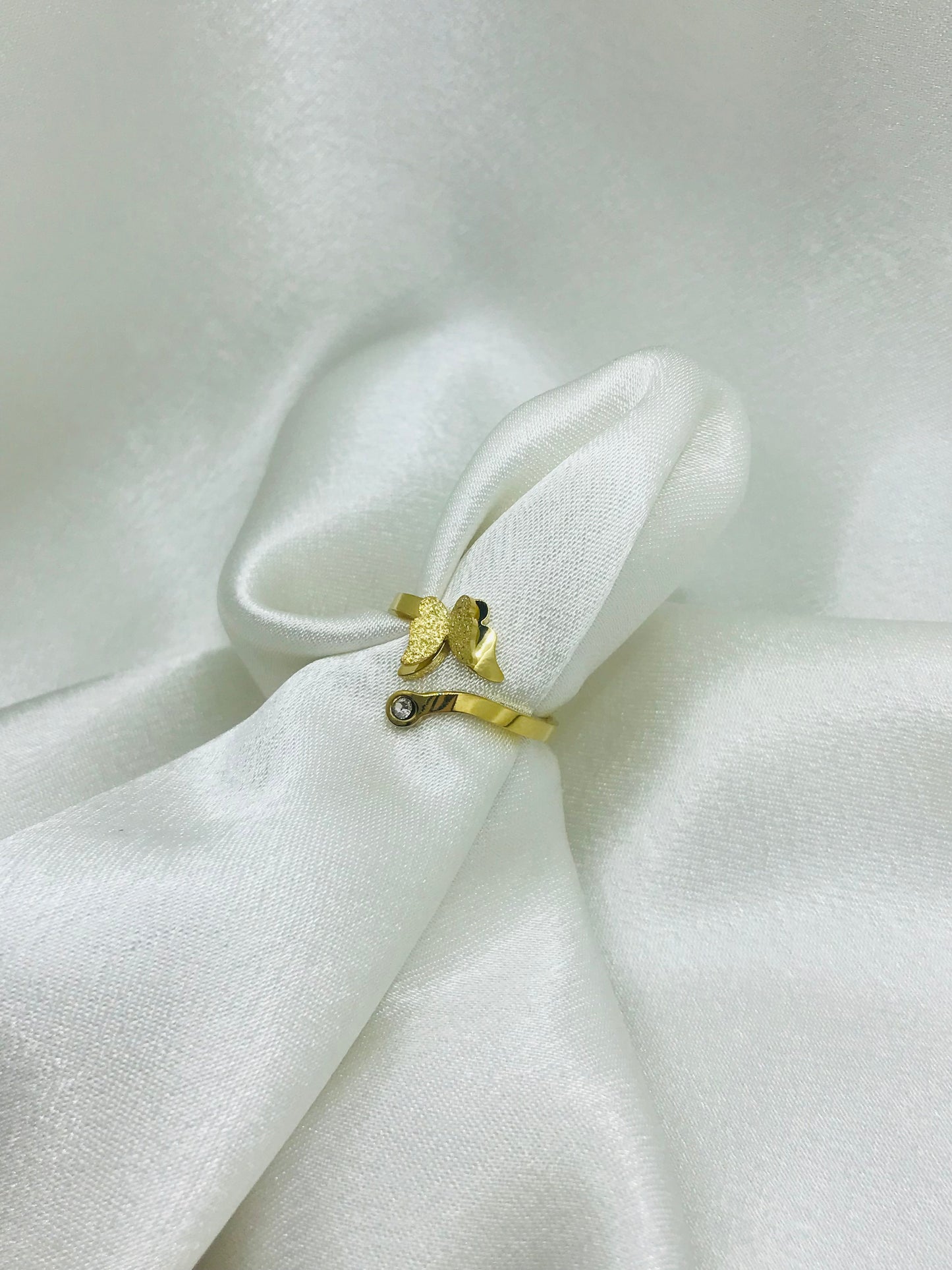 Zircon Butterfly Rings
