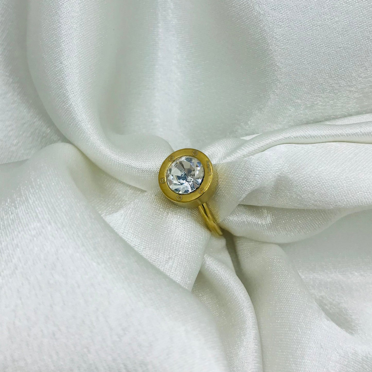 Cartier Inspired Round Gold Ring