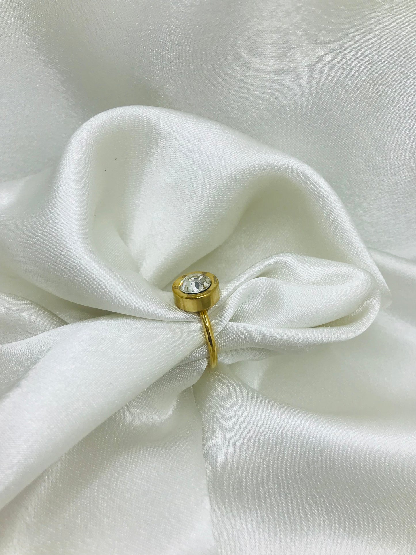 Cartier Inspired Round Gold Ring