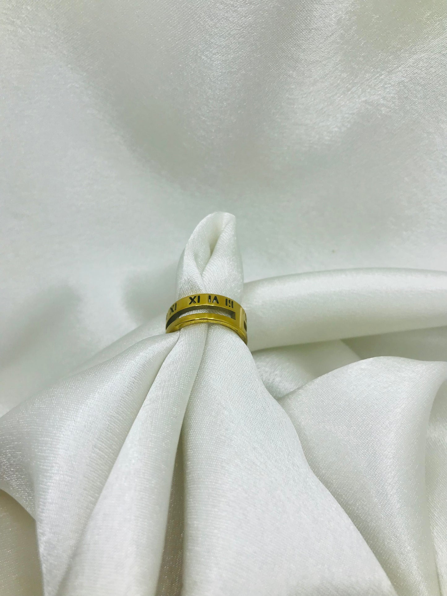 Two Layer Roman Numeral Ring