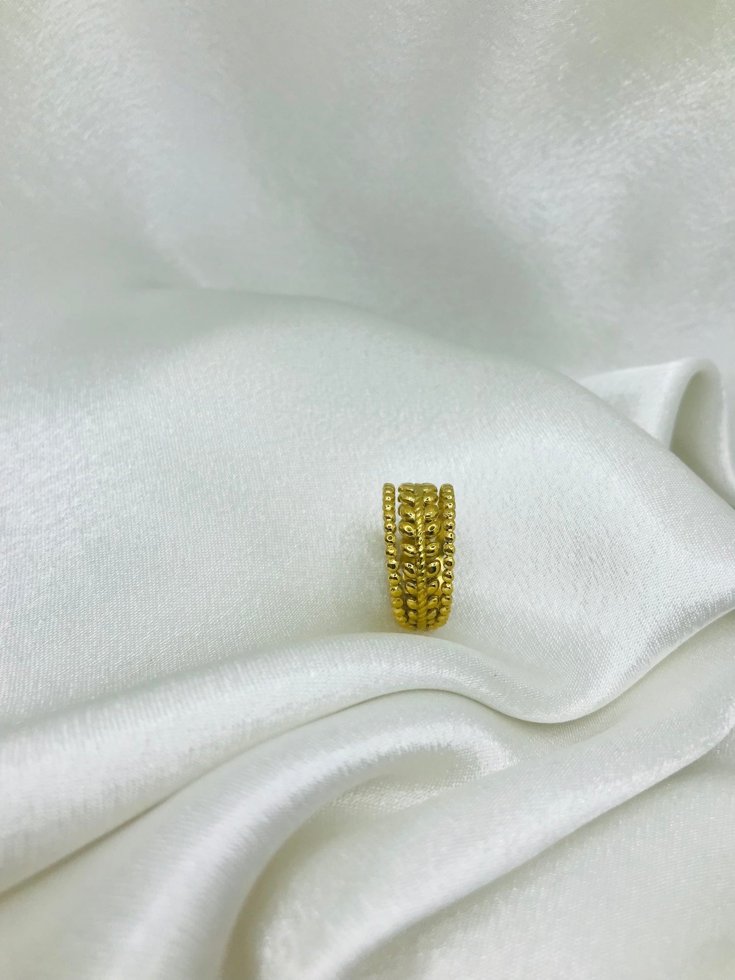 Vintage Open Leaf Ring