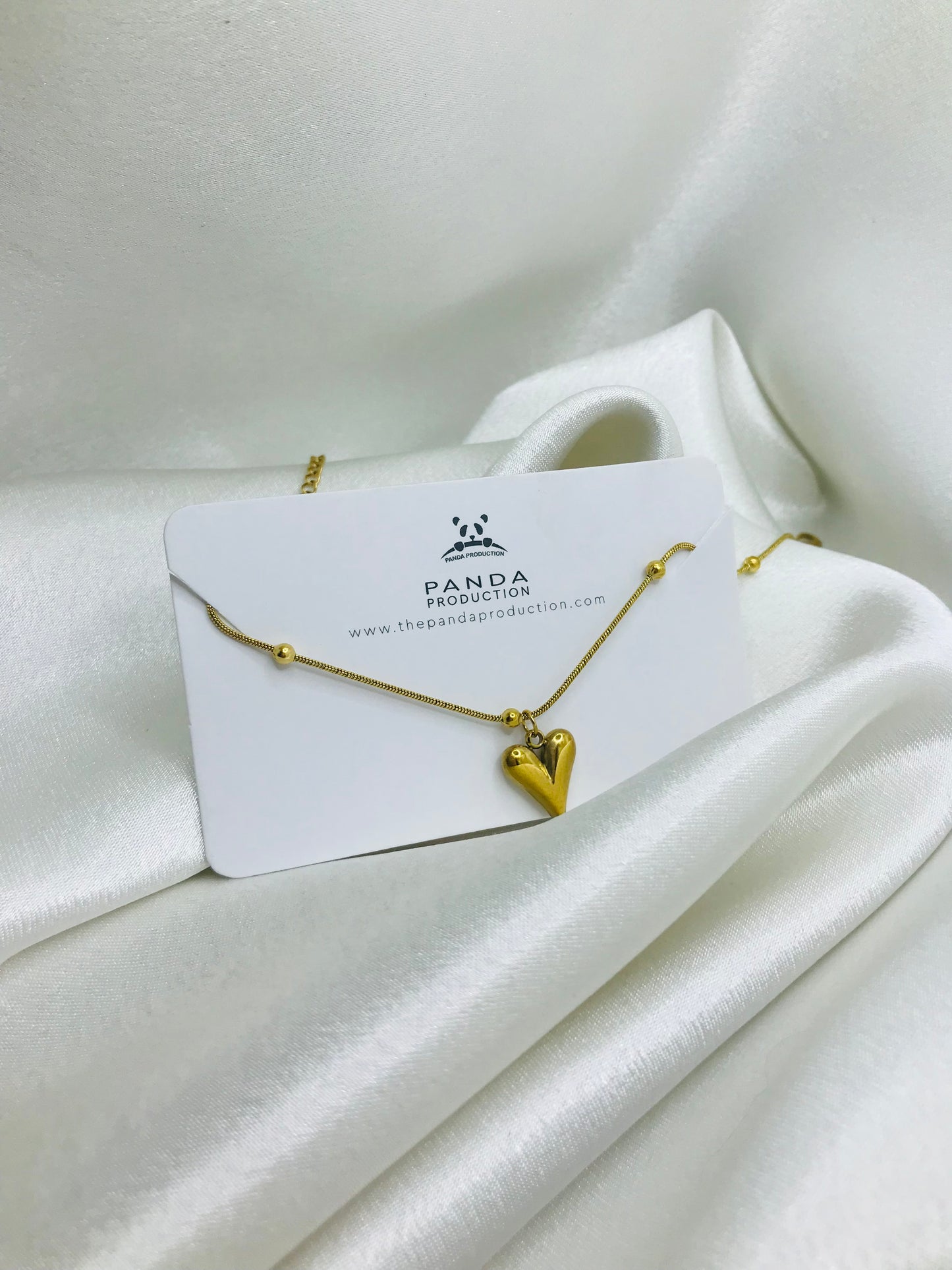 Gold Heart Charm Brecelet