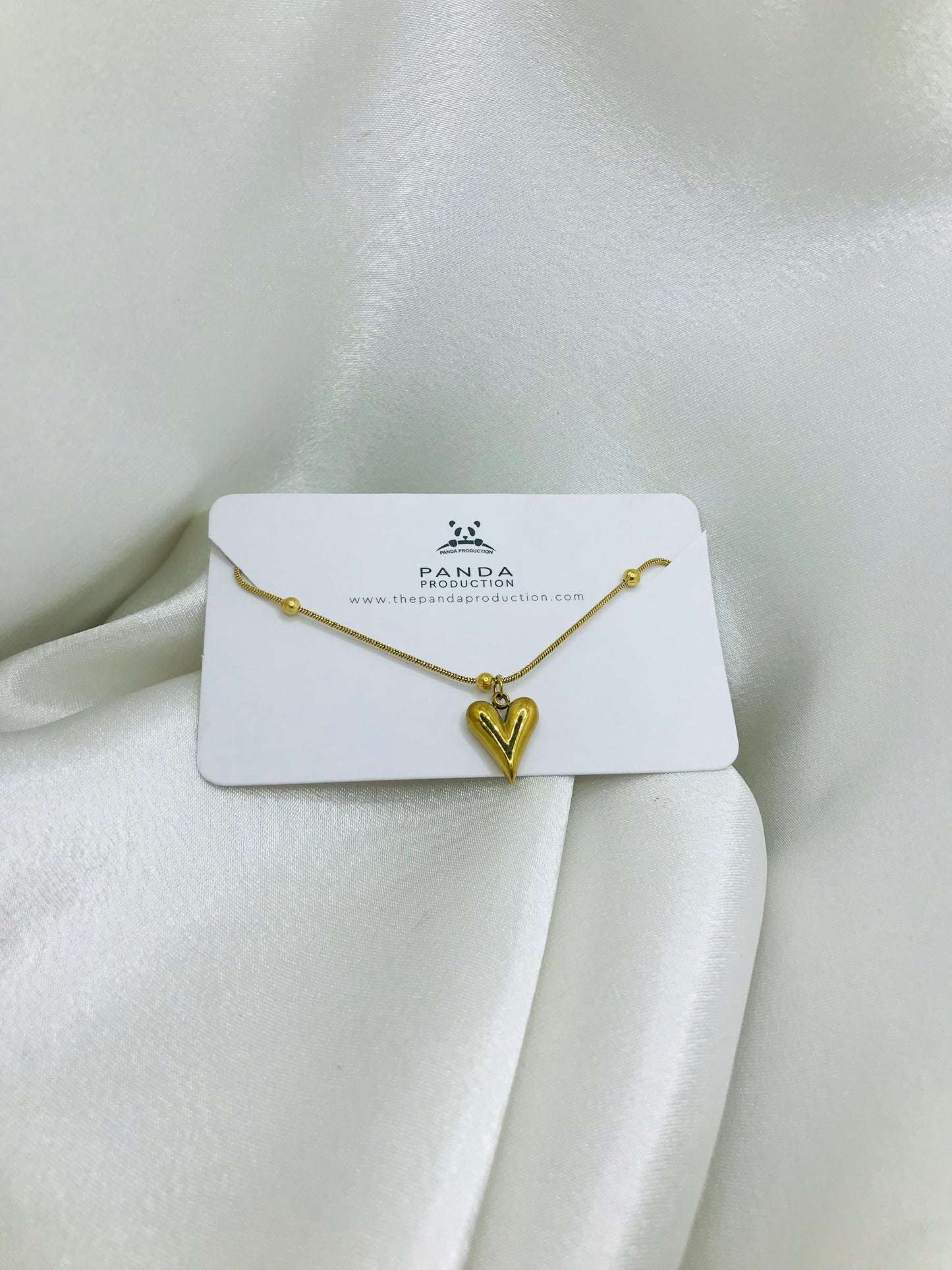 Gold Heart Charm Brecelet