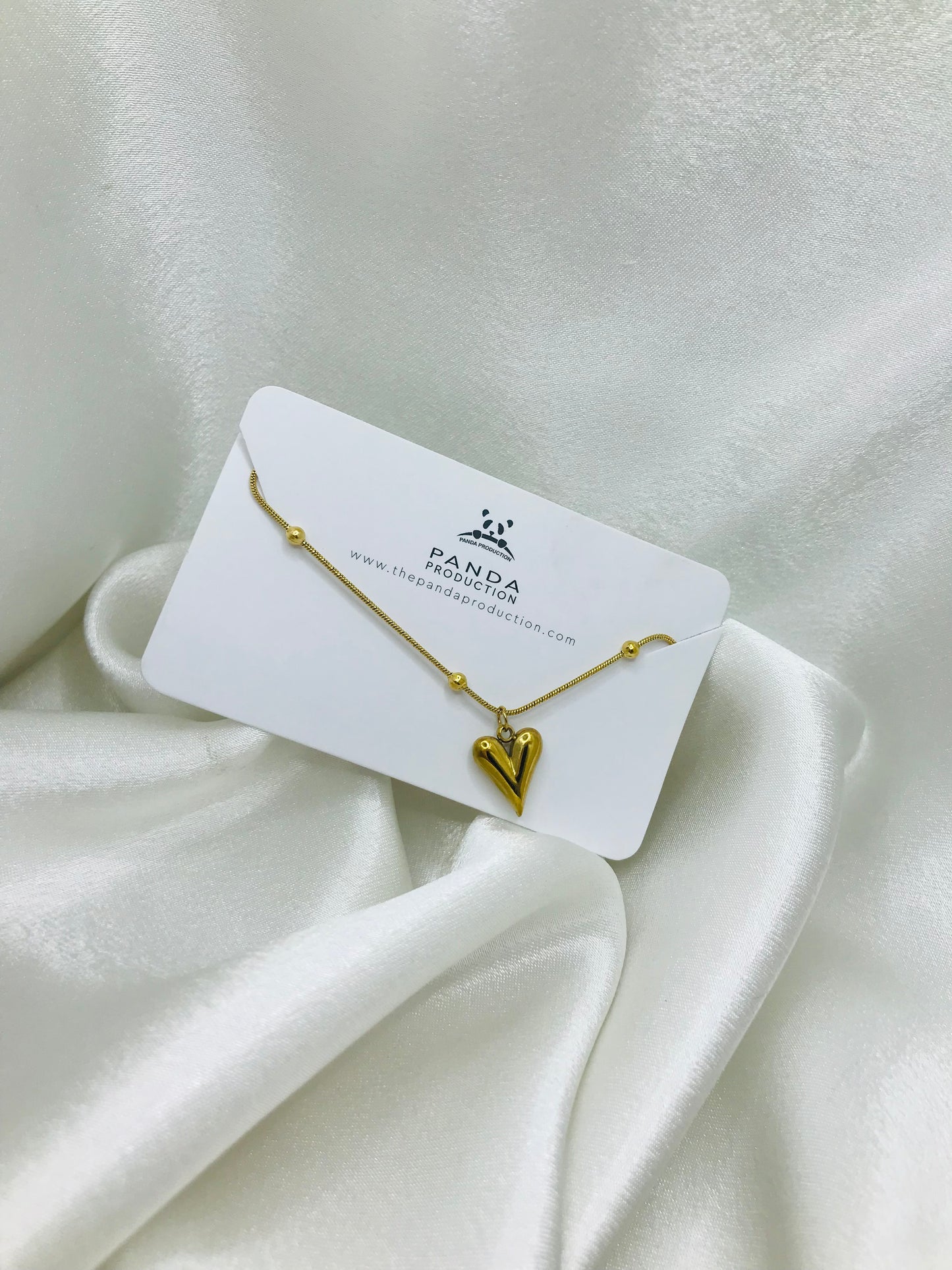 Gold Heart Charm Brecelet