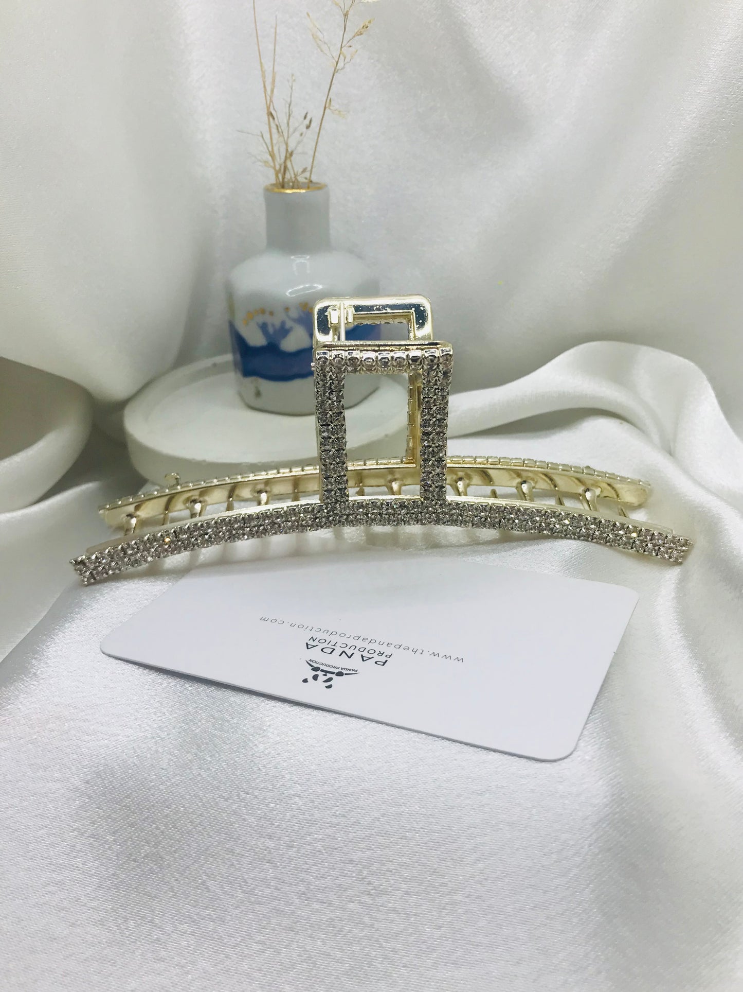 Minimal Rhinestone Hair Claw