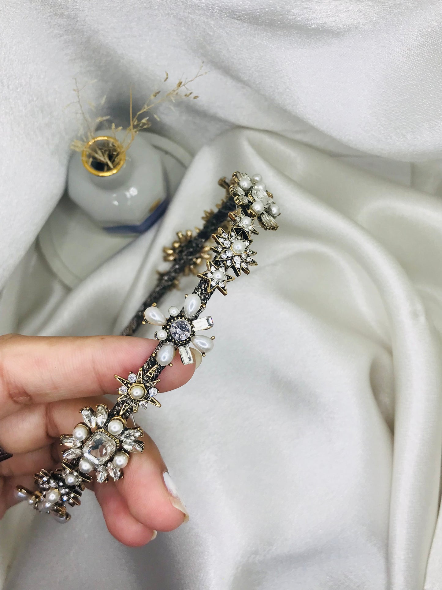 Pearl and Rhinestone Star Headband