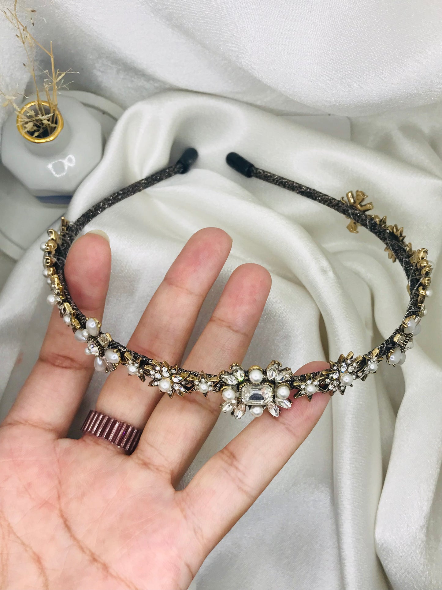 Pearl and Rhinestone Star Headband