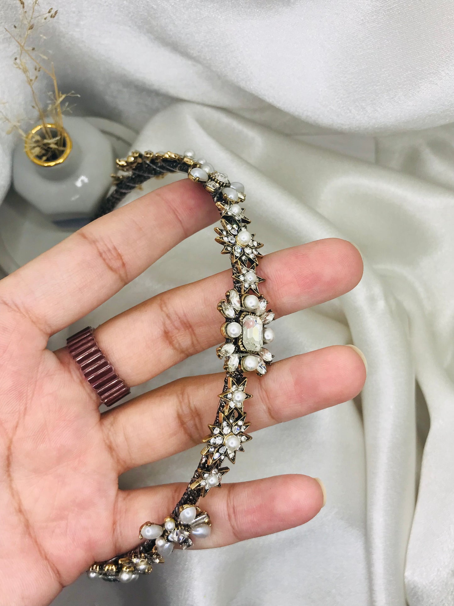 Pearl and Rhinestone Star Headband