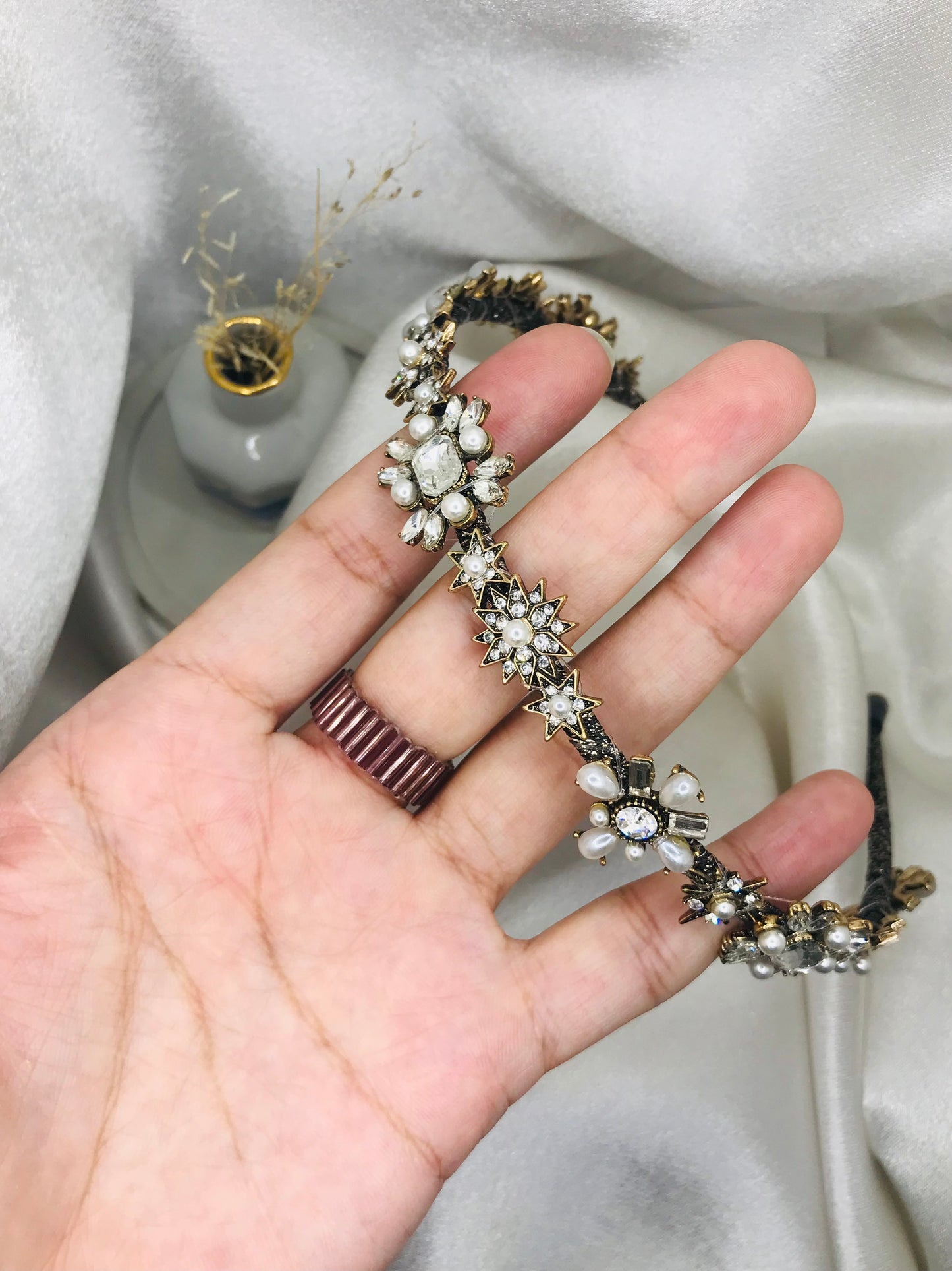 Pearl and Rhinestone Star Headband