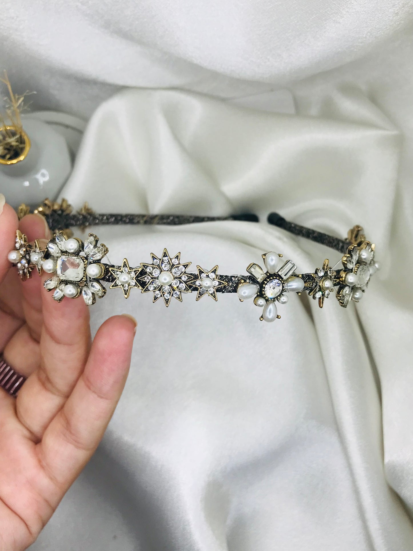 Pearl and Rhinestone Star Headband