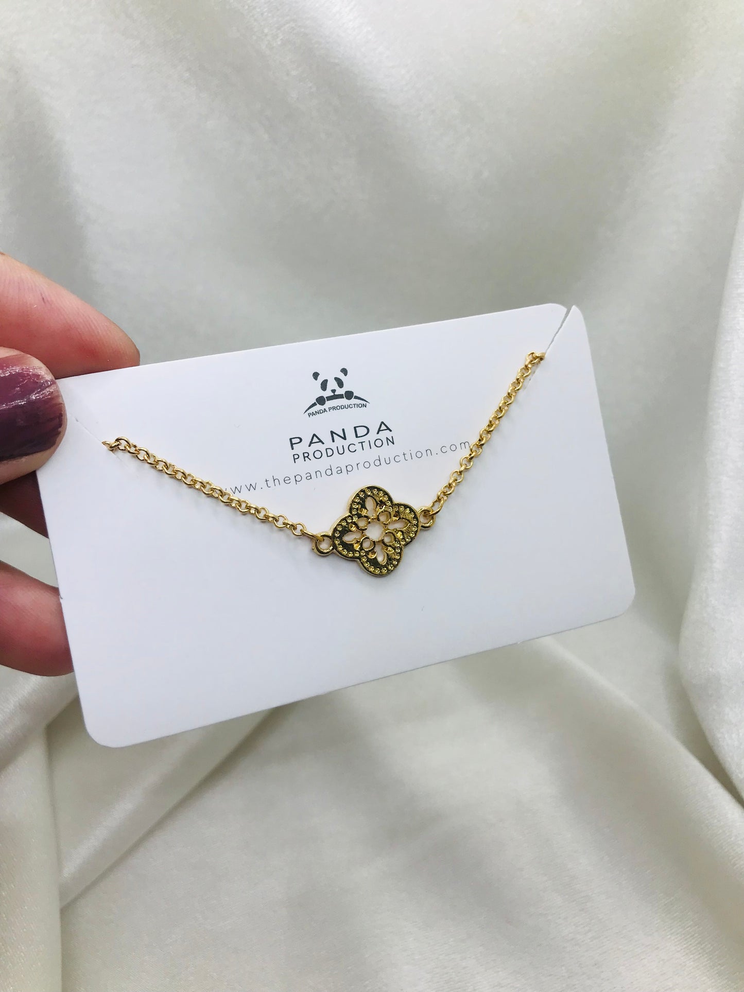 Vintage Gold Clover Bracelet