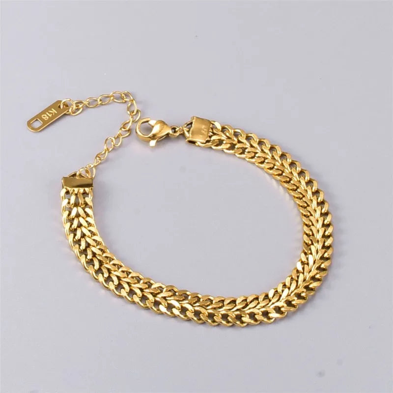 Mesh Golden Chain Bracelet