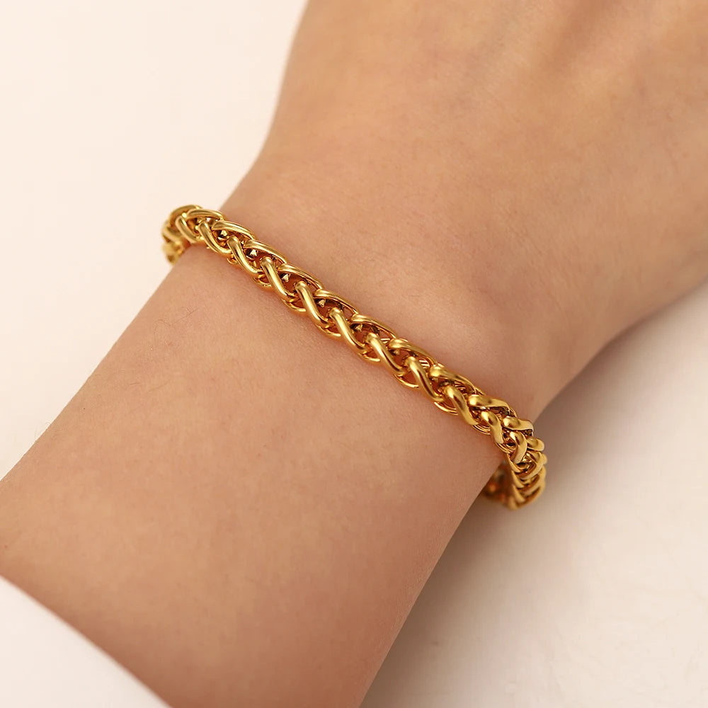 Gold Cuban Link Bracelet