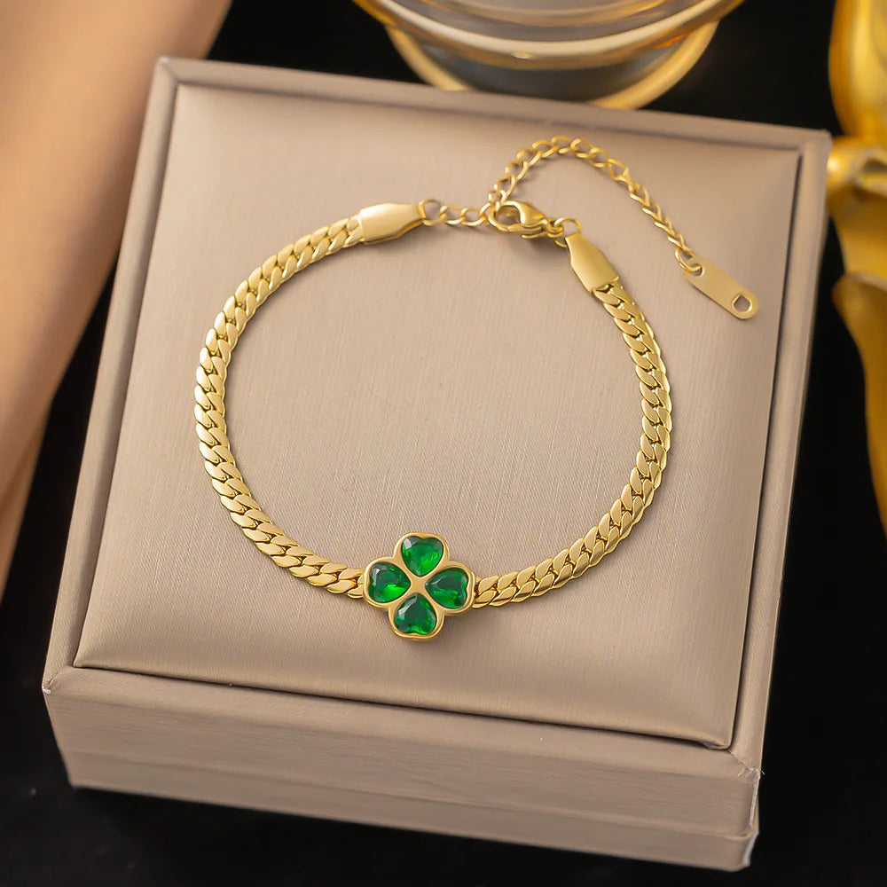 Green Clover Bracelet