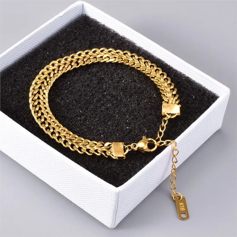 Mesh Golden Chain Bracelet