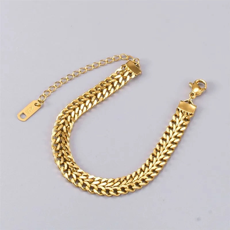 Mesh Golden Chain Bracelet