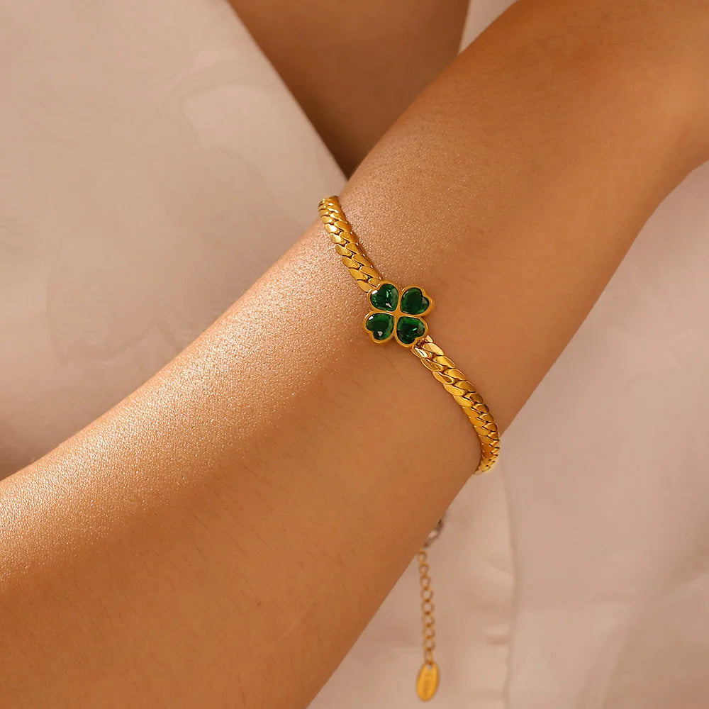 Green Clover Bracelet