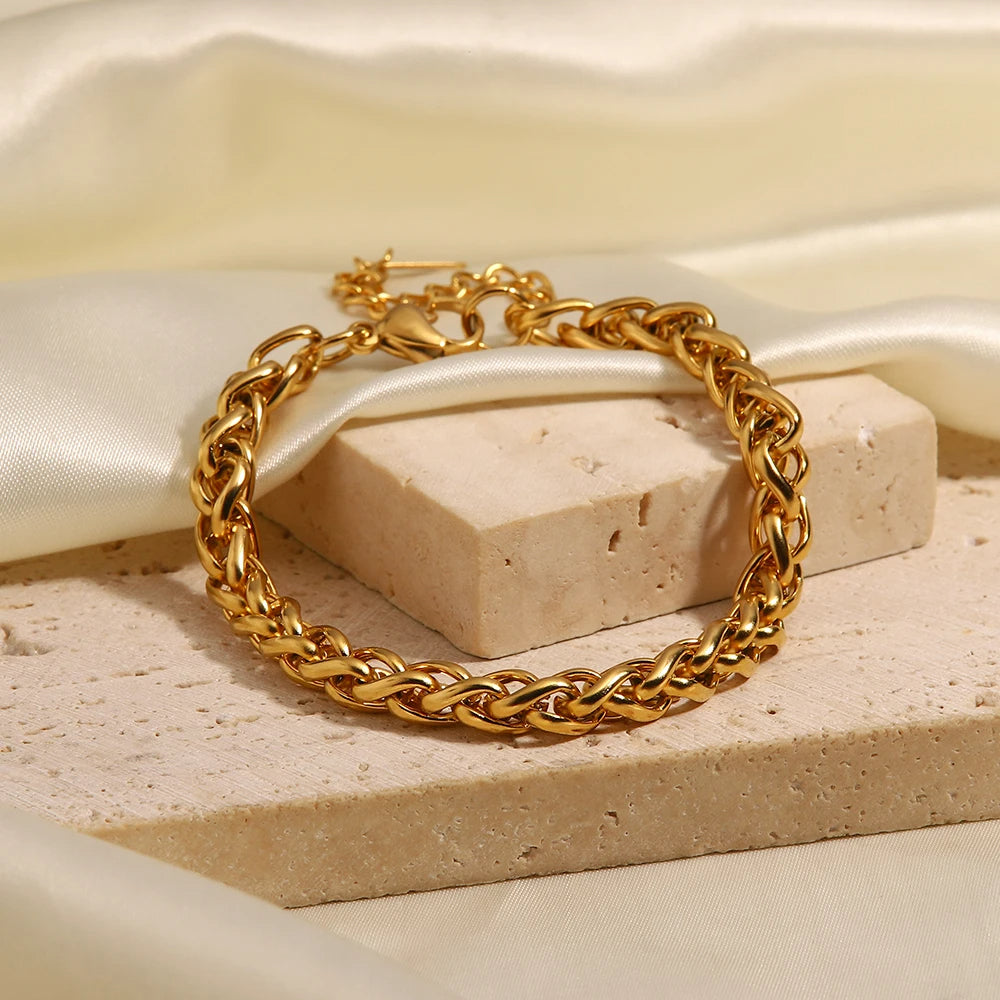 Gold Cuban Link Bracelet