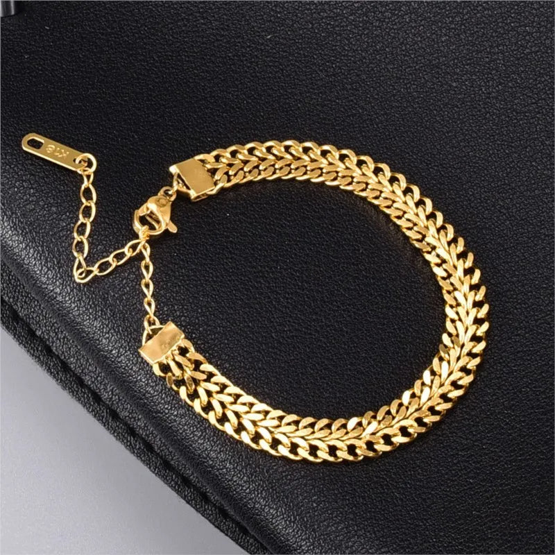 Mesh Golden Chain Bracelet