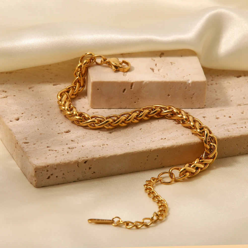 Gold Cuban Link Bracelet