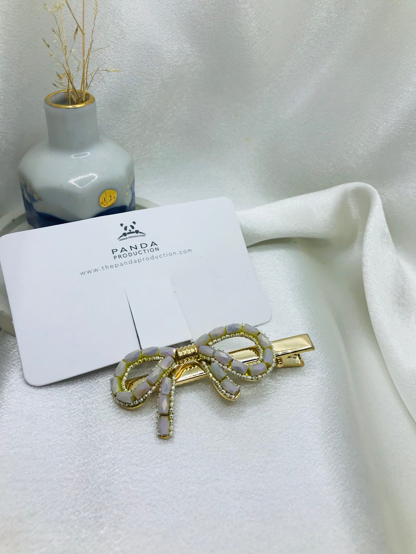 Pearl Bow Hairpin