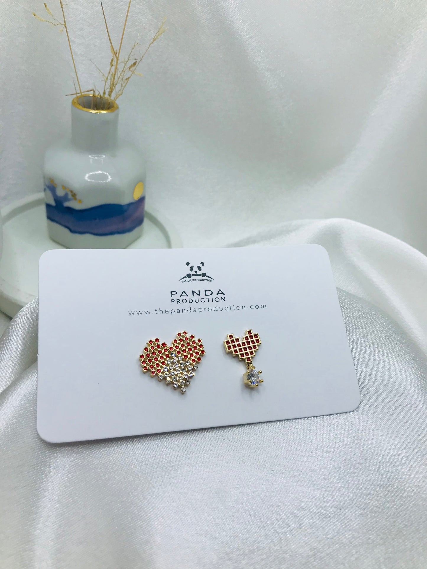Heart Pixel Earrings