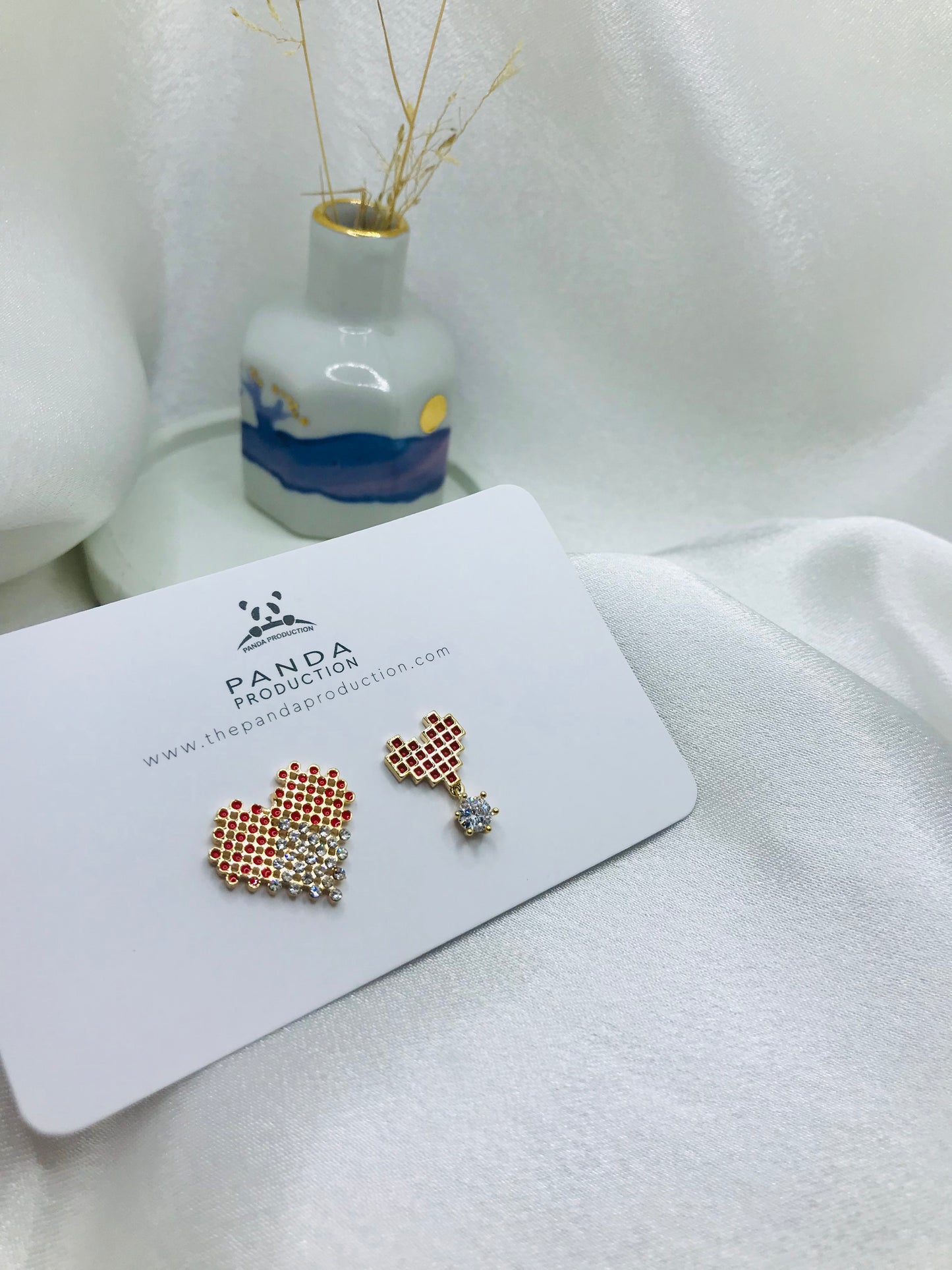 Heart Pixel Earrings