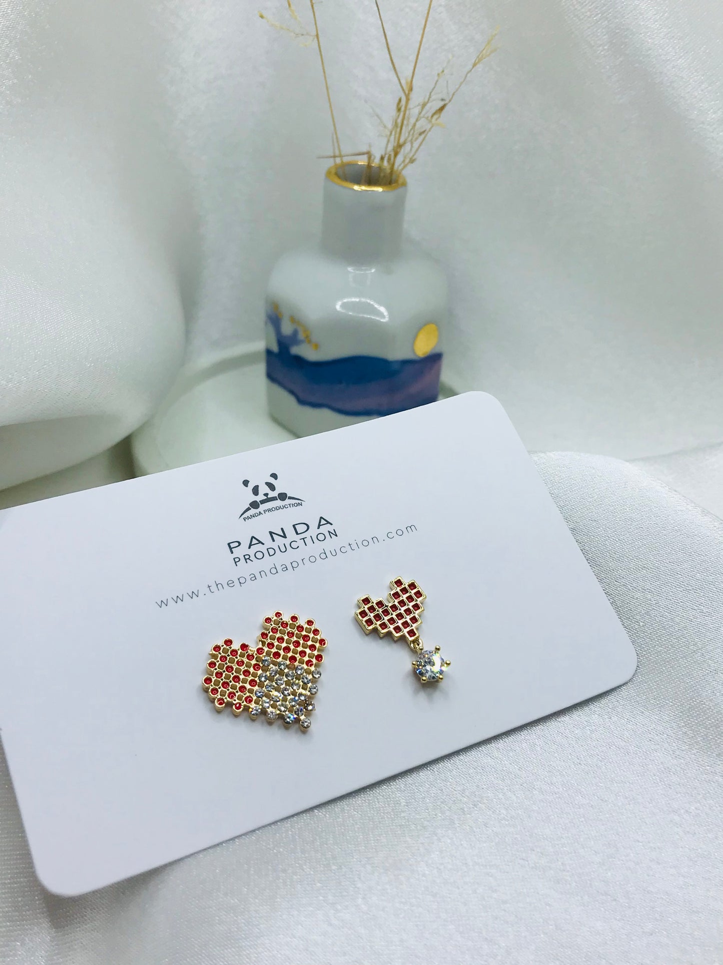 Heart Pixel Earrings