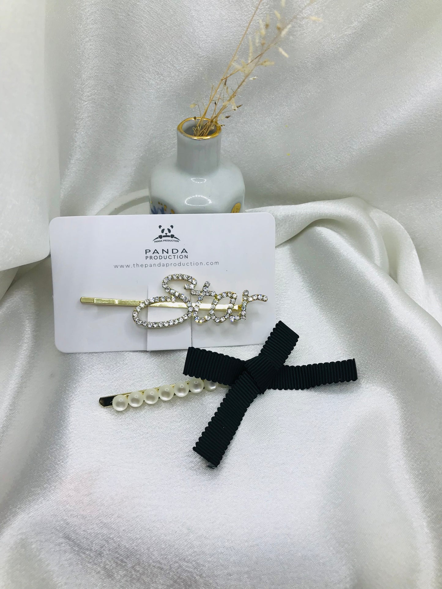 Love and Bow Hairpin Set