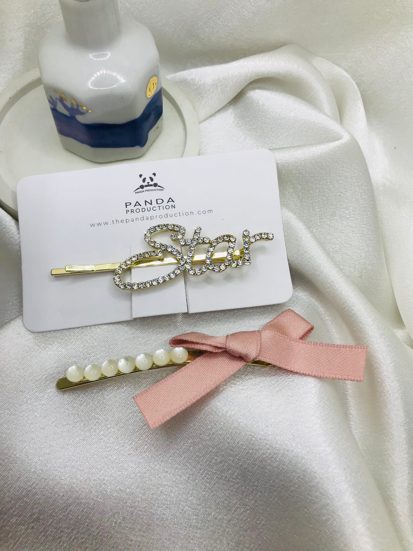 Love and Bow Hairpin Set