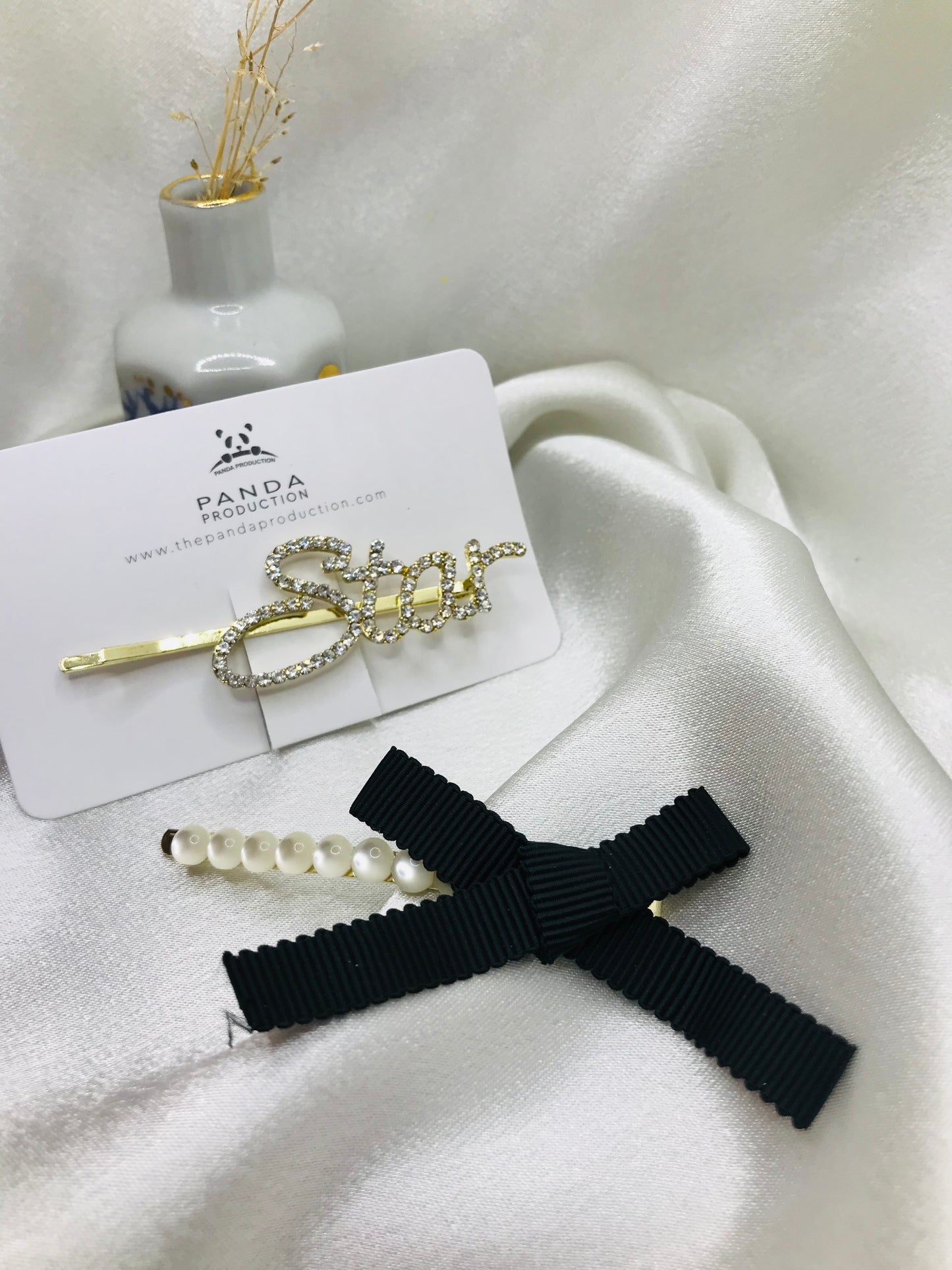 Love and Bow Hairpin Set